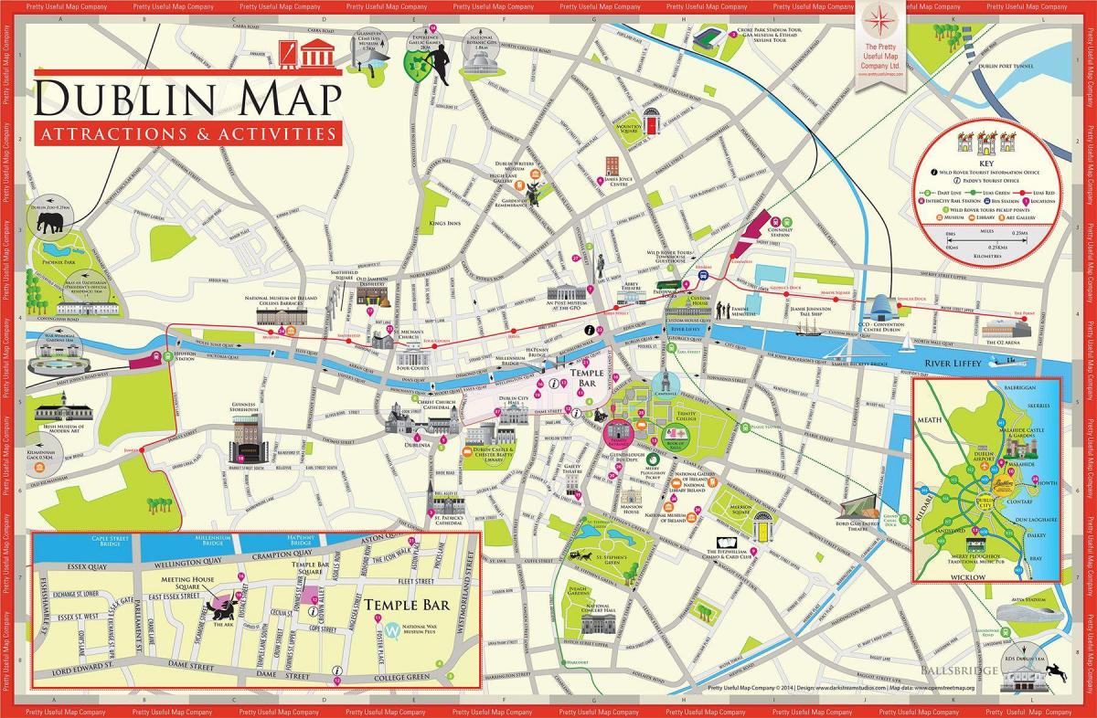 Dublin-Sightseeing-Karte