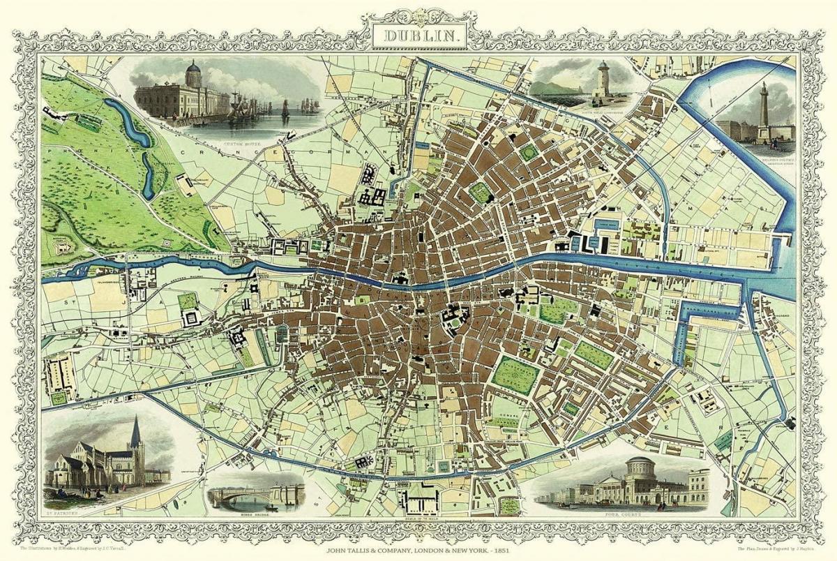 Dublin antike Karte
